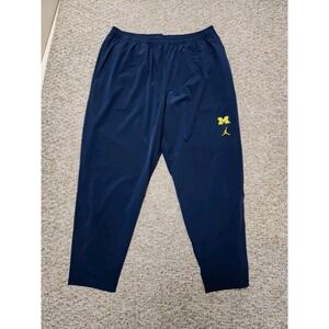 Michigan Wolverines Warm Up Pants Mens 3XL Blue Nike Jordan Team Issued 2023